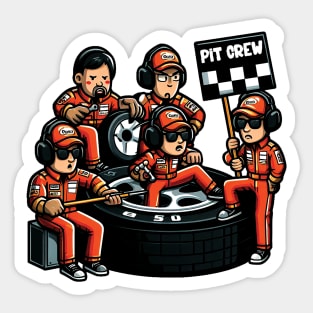 Nascar Pit Stop Crew Sticker